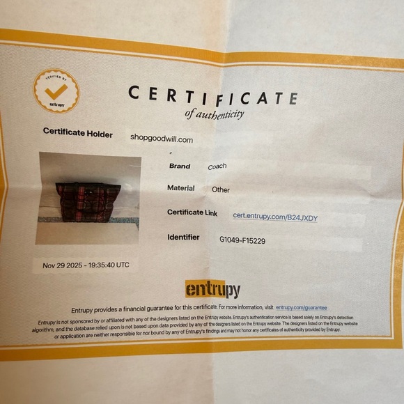 Coach Poppy Plaid Signature Tote Bag - Picture 10 of 10